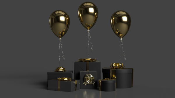 Premium Gift Box & Balloon Set